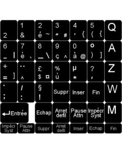 Autocollants pour clavier — Français