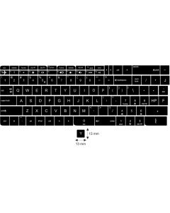 N11 Stickers touches HP - gros kit - fond noir - 13:13mm