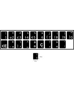 N19 Stickers touches - Portugais - kit moyen - fond noir - 14:12mm