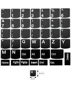 N20 Stickers touches Lenovo - gros kit - fond noir - 14:14,5mm