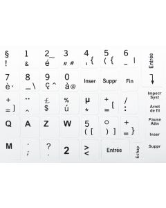 N22 Stickers touches - Française - kit grande - fond blanc - 13:10mm