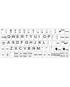 Autocollants pour clavier à fond blanc, grand kit