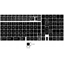 N12 Stickers clés - gros kit - fond noir - 13:13mm