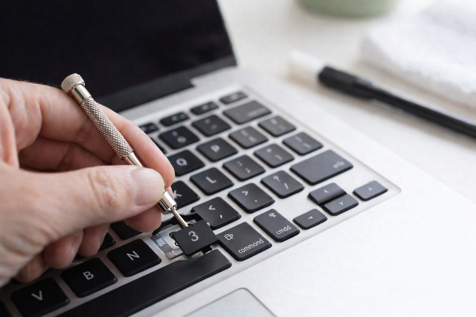 Instructions simples pour retirer les touches d’un ordinateur portable