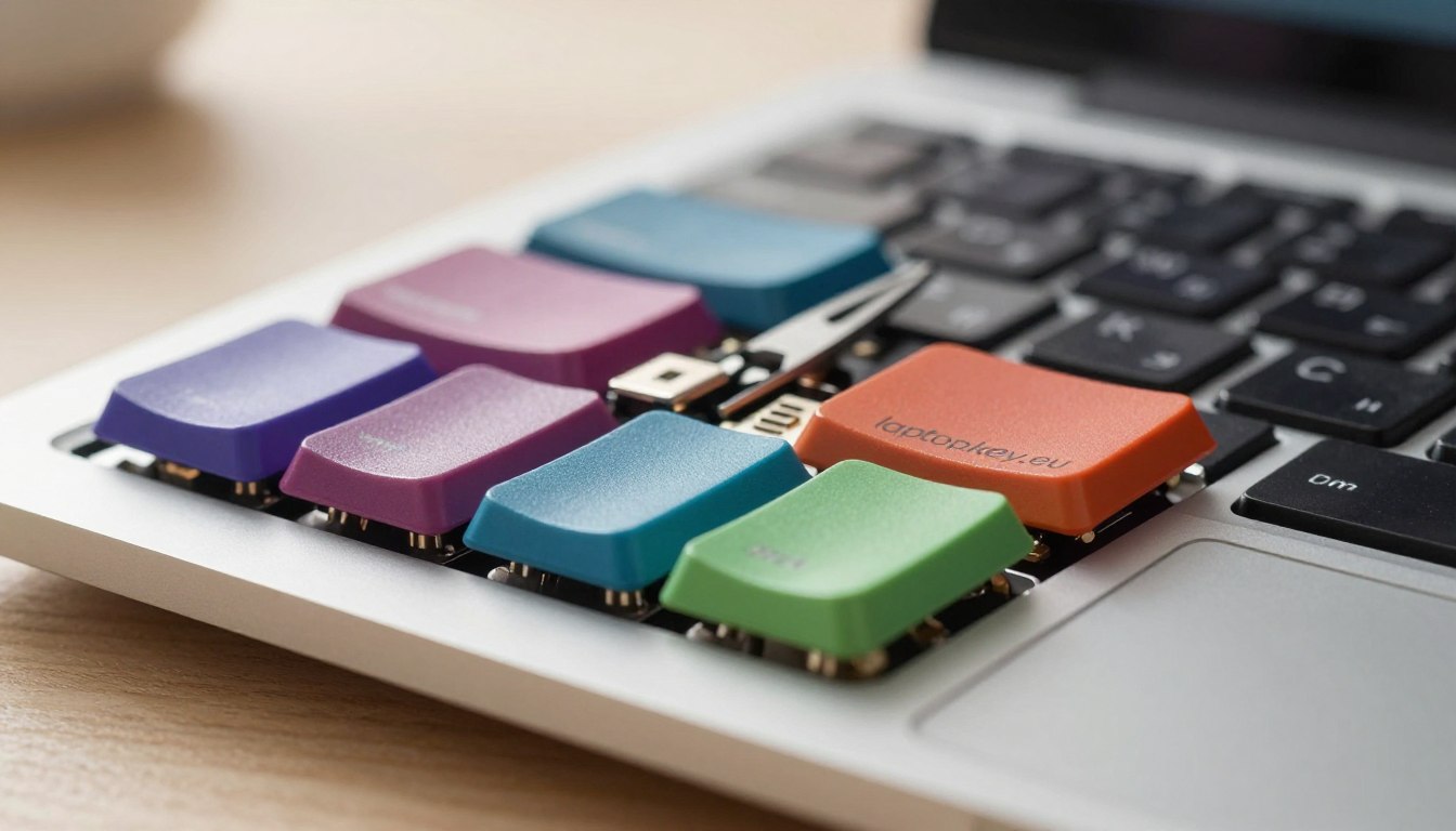 Anatomie d’une touche de laptop