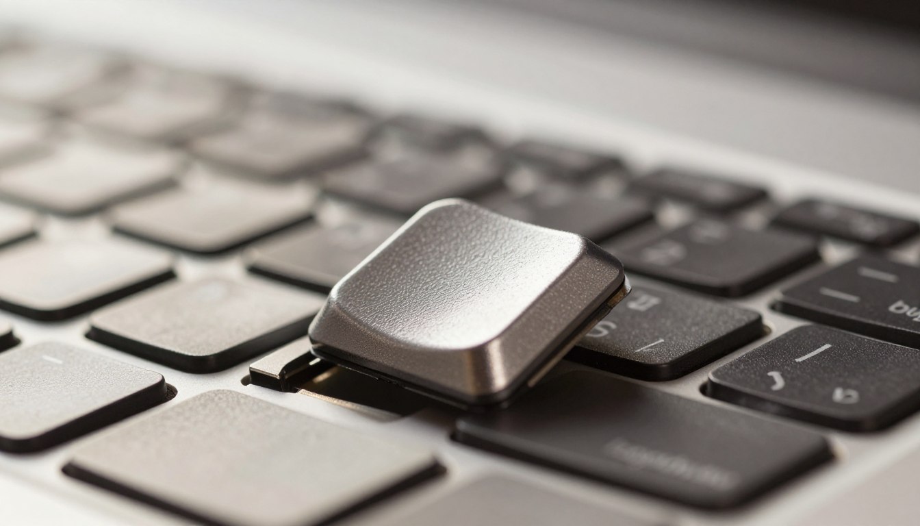 Structure d’une touche d’ordinateur portable